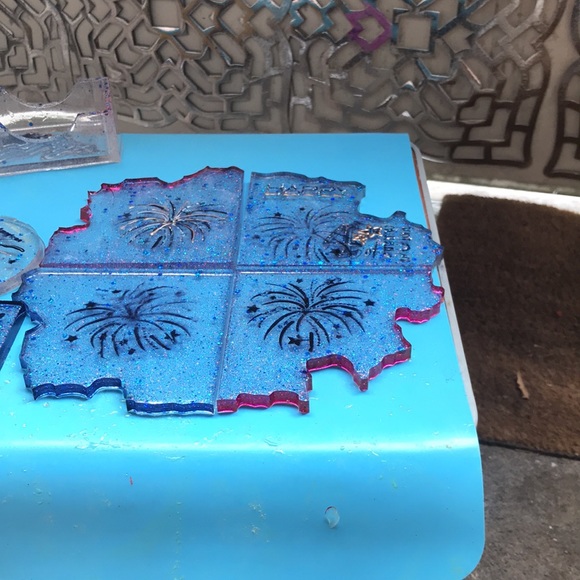 4-pc Puzzle Celebration coasters (made to order) - Picture 3 of 3